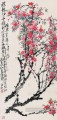 Wu cangshuo flor de durazno chino antiguo